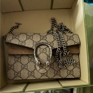 Gucci Beige and Brown Crossbody Bag